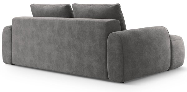 -25 % Dny MOMENTI– Cosmopolitan Design Šedá sametová rozkládací pohovka Linz 250 cm