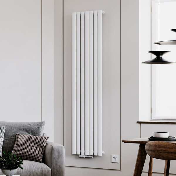 Luxrad Ring dekorativní radiátor 160x41 cm podłączenie spodní černá RIN1600410S040ZDC