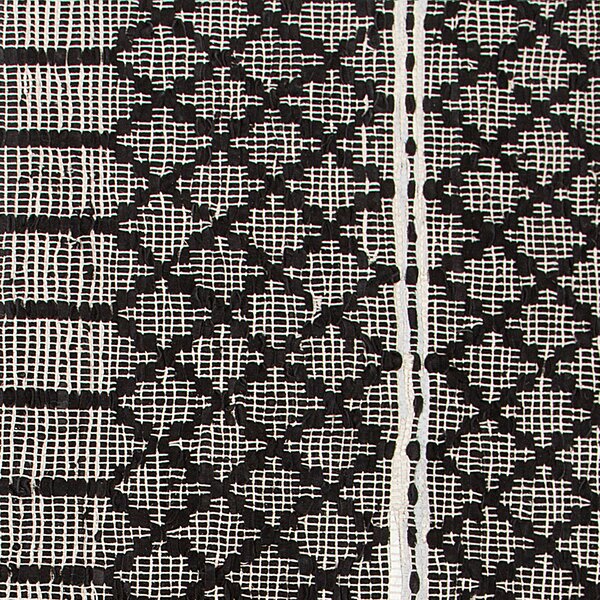 Koberec FEHIMLI Černá 140 x 200 cm Kůže