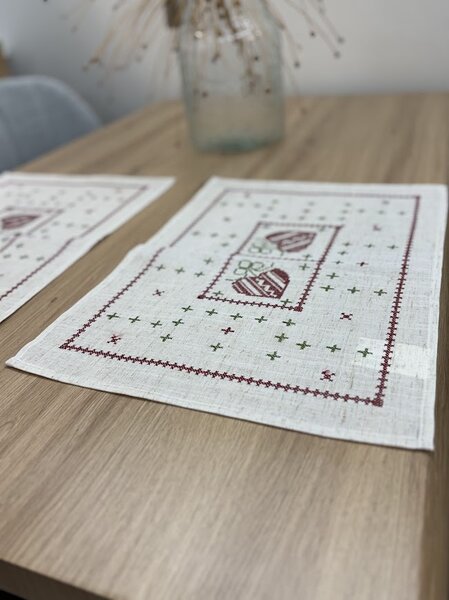 Vánoční textil na stůl - běhoun, prostírání, ubrus Design: Prostírání