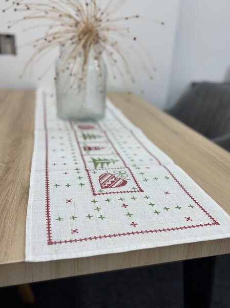 Vánoční textil na stůl - běhoun, prostírání, ubrus Design: Prostírání