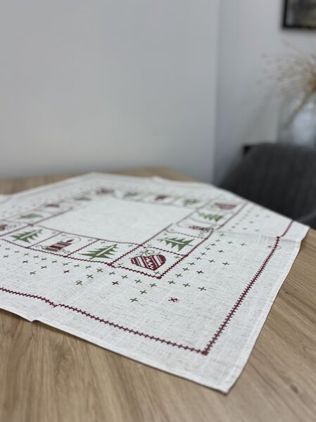 Vánoční textil na stůl - běhoun, prostírání, ubrus Design: Prostírání