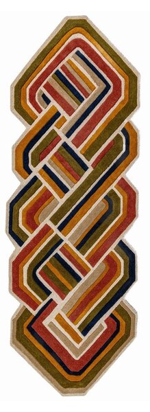 Ručně tkaný vlněný běhoun 80x300 cm Lattice Shaped – Flair Rugs