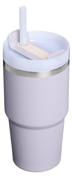 Termoska s brčkem z nerezové oceli v levandulové barvě 600 ml Quencher H2.O FlowState™ Tumbler Purple Dust – Stanley