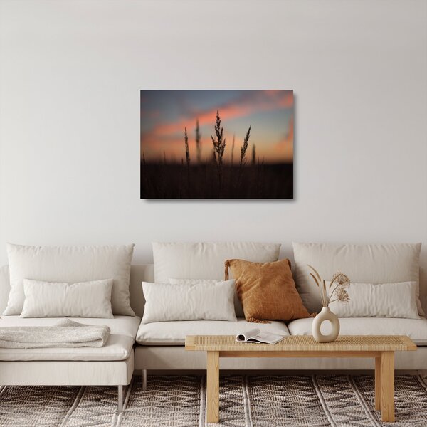 Skleněný obraz - Silueta rostliny (70x50 cm)