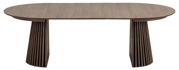 Nordic Living Hnědý rozkládací stůl Osaika 120/240 x 120 cm