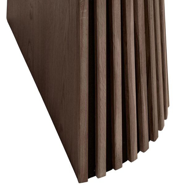 Nordic Living Hnědý rozkládací stůl Osaika 120/240 x 120 cm