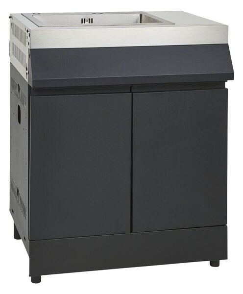 Kingstone Quad Kuchyňský modul se dřezem, 73,5 × 55,5 × 91,5 cm, ocel