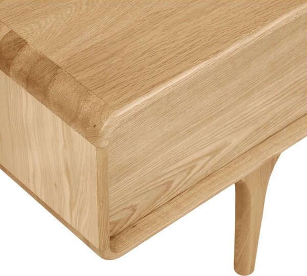-25 % Dny MOMENTI– Nordic Living Dubový TV stolek Drew 180 x 45 cm