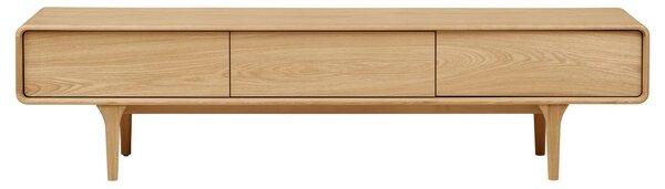 -25 % Dny MOMENTI– Nordic Living Dubový TV stolek Drew 180 x 45 cm