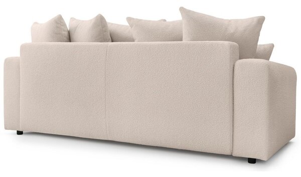 -25 % Dny MOMENTI– Bobochic Paris Béžová bouclé rozkládací pohovka Envy 245 cm