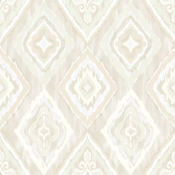 Vliesová tapeta na zeď, bílá, béžová, imitace látky, AU41401, Aurelia, Prestige Wallcoverings