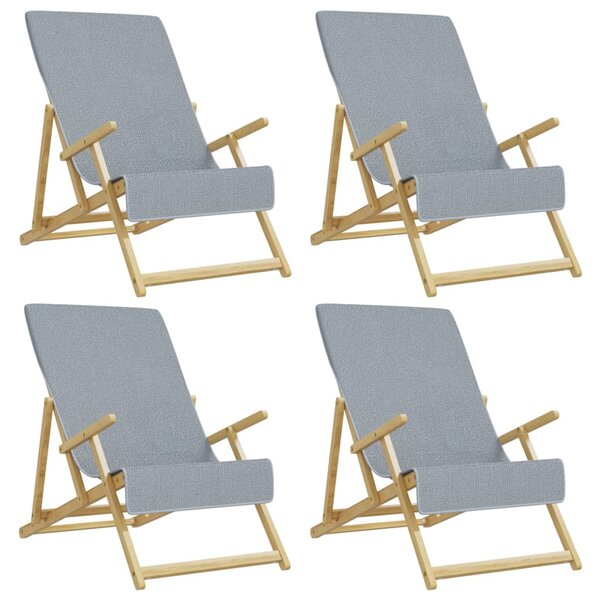 Plážové osušky 4 ks šedé 60 x 135 cm textil 400 GSM 3157052
