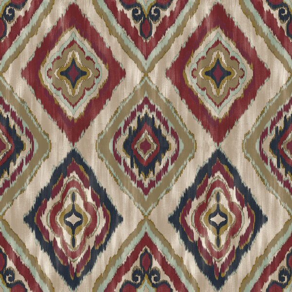 Vliesová tapeta na zeď, béžová, modrá, imitace látky, AU41405, Aurelia, Prestige Wallcoverings