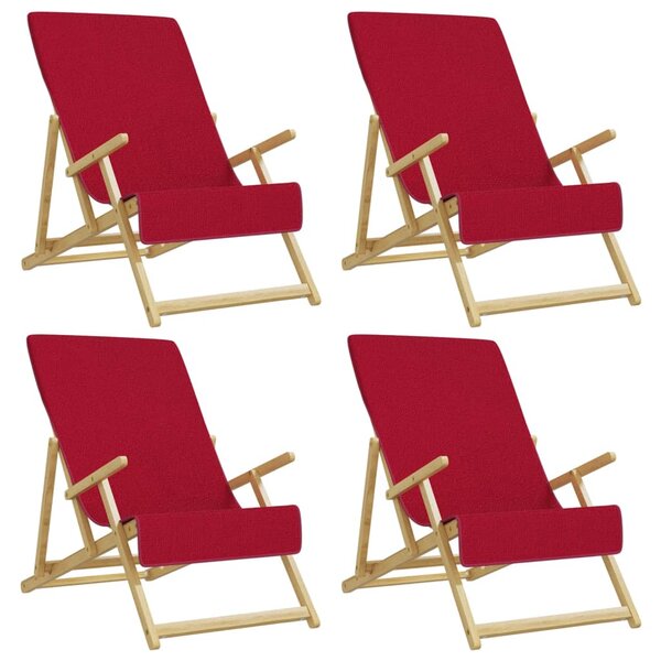 Plážové osušky 4 ks vínové 60 x 135 cm textil 400 GSM 3157056
