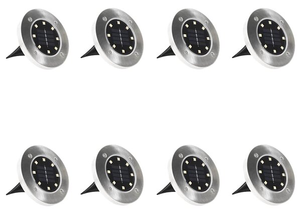 Solární světlo k zapíchnutí do země 8 ks LED RGB barva 315695