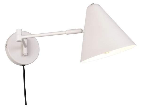 Slonovinové nástěnné svítidlo s ohybatelnou konstrukcí do zásuvky ø 15 cm Cosima – Trio