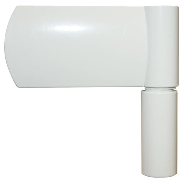 Vchodové dveře bílé 100 x 200 cm hliník a PVC 3157062