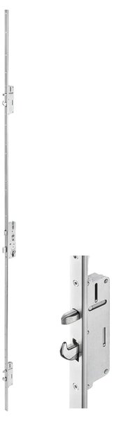 Vchodové dveře bílé 100 x 210 cm hliník a PVC 3157066