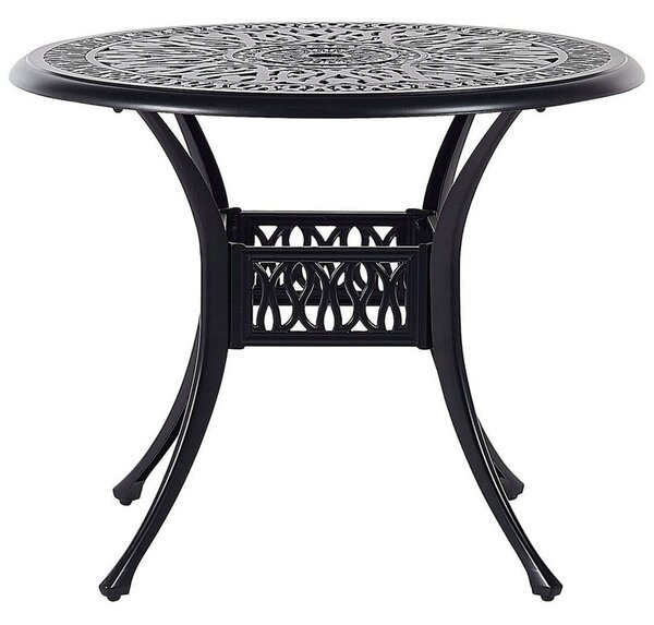 Bistro stolek ANCONA 90 cm 90 cm Kov Černá