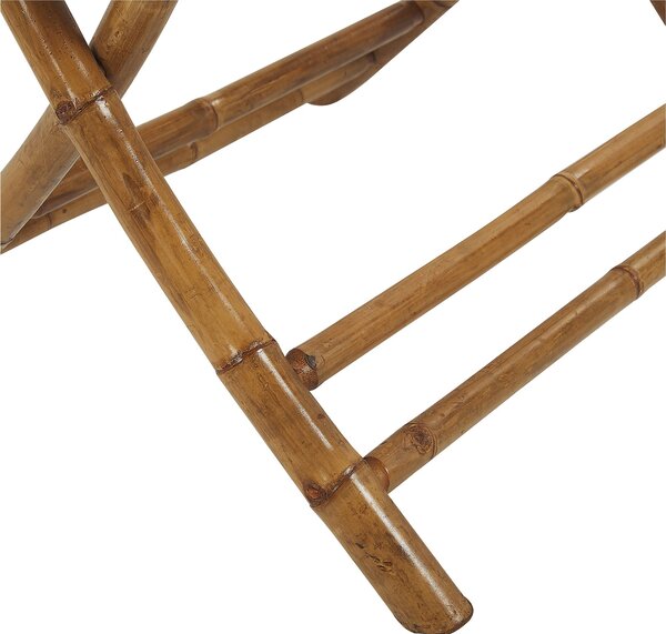 Bistro stolek MOLISE 70 cm 70 cm Bambus Hnědá