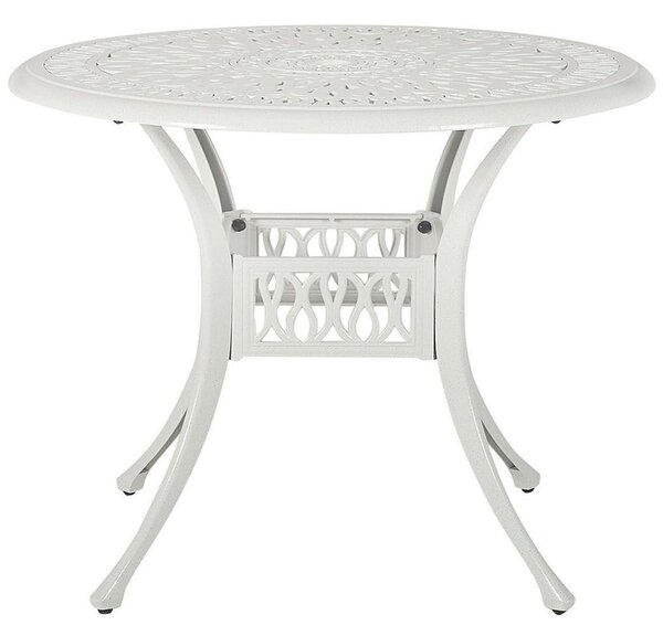 Bistro stolek ANCONA 90 cm 90 cm Kov Krémově bílá