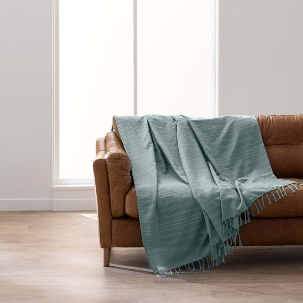 Zelený bavlněný přehoz 180x220 cm Lilia – douceur d'intérieur