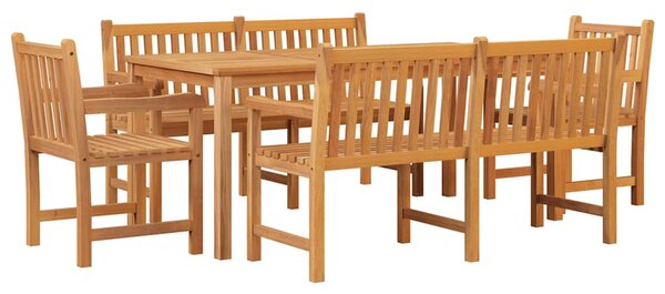 5dílný zahradní jídelní set masivní teakové dřevo 3157170