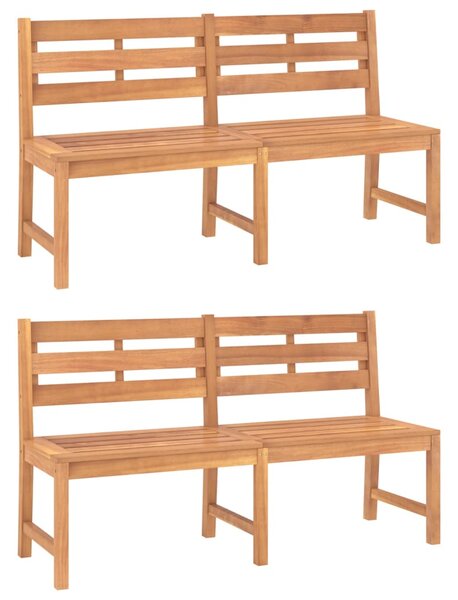 3dílný zahradní jídelní set masivní teakové dřevo 3157199