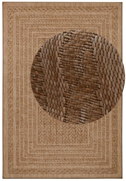 Hanse Home, Kusový koberec Forest 103992 Beige/Brown – na ven i na doma, 200x290, béžová, chodba / předsíň