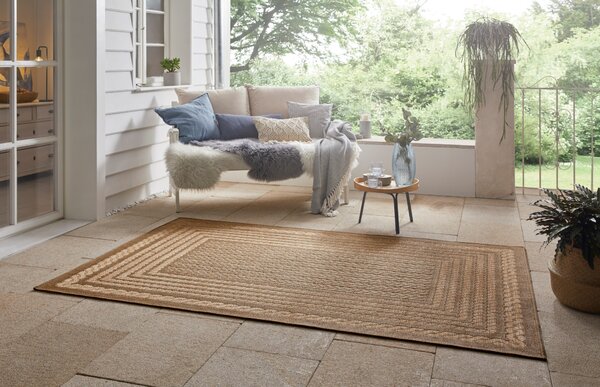 Hanse Home, Kusový koberec Forest 103992 Beige/Brown – na ven i na doma, 200x290, béžová, chodba / předsíň