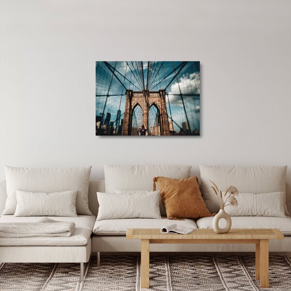 Skleněný obraz - Brooklynský most (70x50 cm)