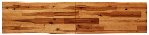 3dílný jídelní set s živou hranou masivní akáciové dřevo 3157527
