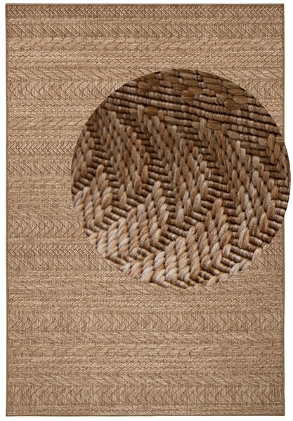 Hanse Home, Kusový koberec Forest 103995 Beige/Brown – na ven i na doma, 80x150, béžová, chodba / předsíň