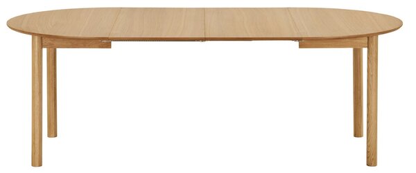 Nordic Living Dubový rozkládací jídelní stůl Bunderberg 120/220 x 120 cm