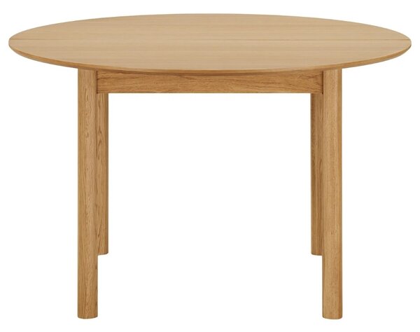 Nordic Living Dubový rozkládací jídelní stůl Bunderberg 120/220 x 120 cm