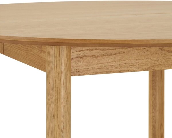 Nordic Living Dubový rozkládací jídelní stůl Bunderberg 120/220 x 120 cm