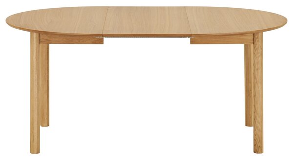 Nordic Living Dubový rozkládací jídelní stůl Bunderberg 120/220 x 120 cm