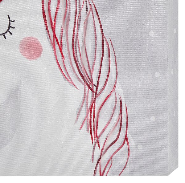 Sada 3 obrazů na plátně TIMIA Zvířecí motiv 30 x 30 cm Šedá