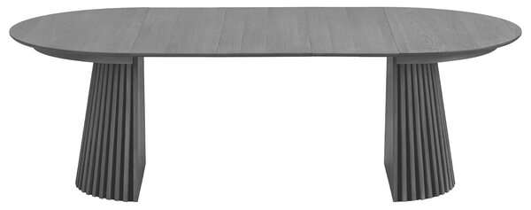 Nordic Living Černý rozkládací jídelní stůl Osaika 120/240 x 120 cm
