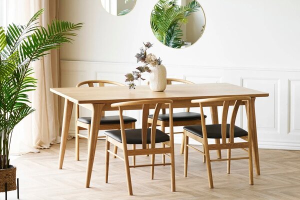 Nordic Living Dubový rozkládací jídelní stůl Darvin 180/230 x 90 cm