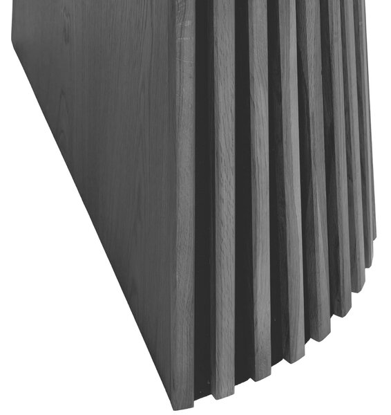 Nordic Living Černý rozkládací jídelní stůl Osaika 120/240 x 120 cm