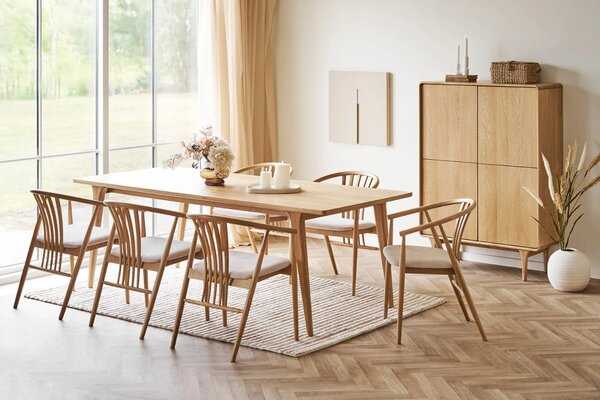 Nordic Living Dubová komoda Drew 100 x 40 cm