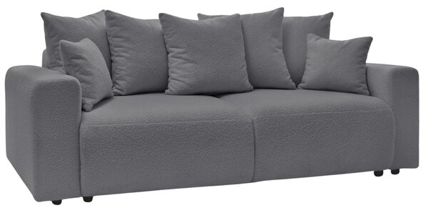 -25 % Dny MOMENTI– Bobochic Paris Tmavě šedá bouclé rozkládací pohovka Envy 245 cm