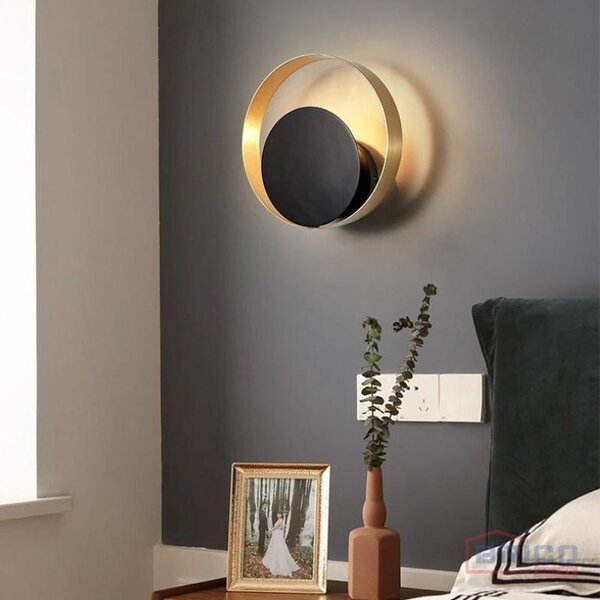 TooLight Nástěnná lampa APP992-W černozlatá