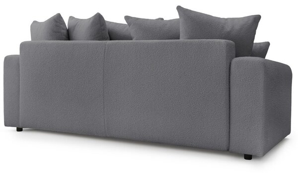 -25 % Dny MOMENTI– Bobochic Paris Tmavě šedá bouclé rozkládací pohovka Envy 245 cm