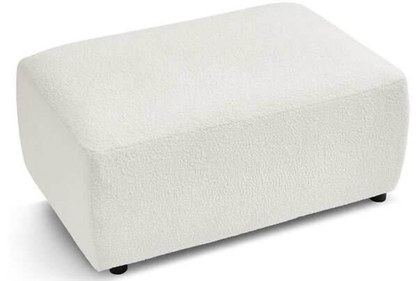 -25 % Dny MOMENTI– Bobochic Paris Bílá bouclé podnožka Envy 100 x 70 cm