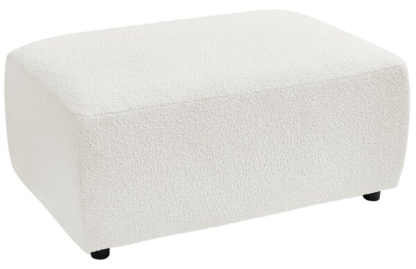 -25 % Dny MOMENTI– Bobochic Paris Bílá bouclé podnožka Envy 100 x 70 cm