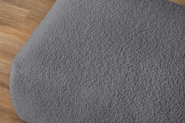 -25 % Dny MOMENTI– Bobochic Paris Tmavě šedá bouclé podnožka Envy 100 x 70 cm