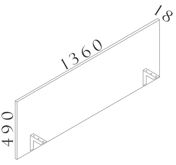 Paraván Visio LUX 136 cm, ořech